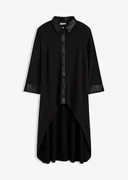 Jersey blouse met satijnen versieringen, bonprix