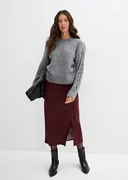 Midi rok van soepele viscose, bonprix
