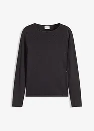 Fijngebreide trui in een soepele viscosemix, bonprix