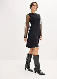 Gebreide jurk van een soepele viscosemix, bonprix