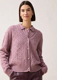 Ajour vest met wol, bonprix