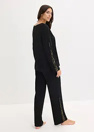 Pyjama met delicate glitterkant, bonprix