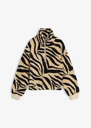 Oversized trui van teddy fleece, bonprix