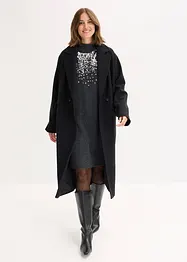 Gebreide jurk met paillettenapplicatie, bonprix