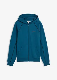 Sweatvest van katoen met contrasterende details, bonprix