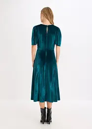 Midi jurk van zacht fluweel, bonprix