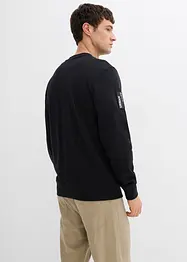 Sweater met borstzakje van biologisch katoen, bonprix