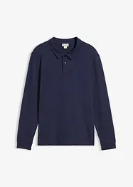 Poloshirt met lange mouwen van biologisch katoen, bonprix