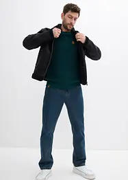 Trui met ronde hals van een zachte katoenmix, bonprix