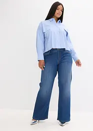 Oversized blouse van katoenmix, bonprix