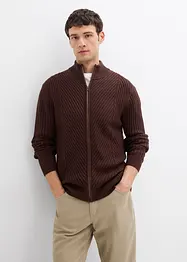 Geribde vest van een katoenmix, bonprix