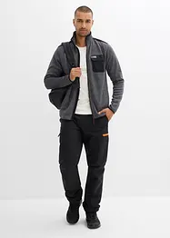 Gebreid fleece vest, bonprix