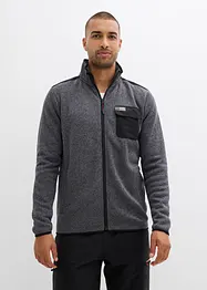 Gebreid fleece vest, bonprix