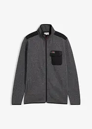 Gebreid fleece vest, bonprix