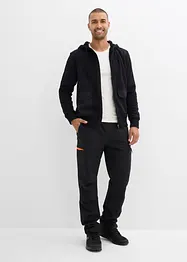 Sweatvest met capuchon en teddy voering, bonprix