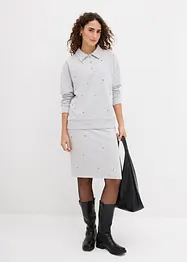 Sweatshirt met studs, bonprix