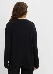 Fijn gebreid vest met ronde hals, bonprix