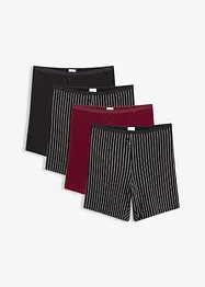 Damesboxershorts met langere pijpen (4-pack), bonprix