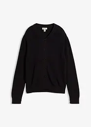 Fijn gebreid vest met ronde hals, bonprix