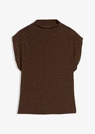 Top met glittersteentjes, bonprix