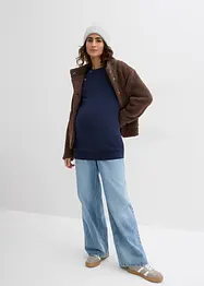 2-in-1 zwangerschaps- en borstvoedingstrui van puur biologisch katoen, bonprix