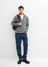 Fleece vest met contrasterende details, bonprix