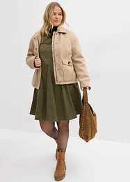 Flanellen jurk van puur katoen, bonprix