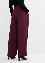Broek met plooien, comfortabele tailleband en split, bonprix