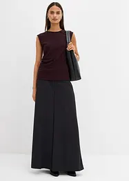 Top van crêpe met decoratieve gesp, bonprix