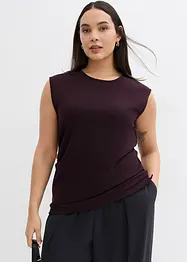 Top van crêpe met decoratieve gesp, bonprix