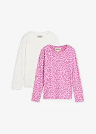 Longsleeve van biologisch katoen (set van 3), bonprix