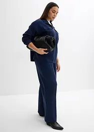 Bootcut broek in een licht glanzende viscosemix, bonprix