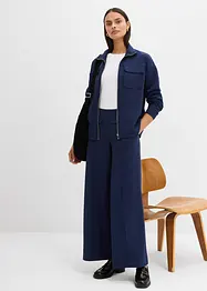 Bootcut broek in een licht glanzende viscosemix, bonprix