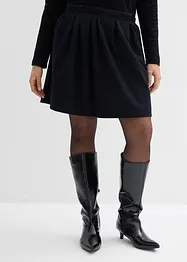 Bandplooirok in een licht glanzende viscosemix, bonprix