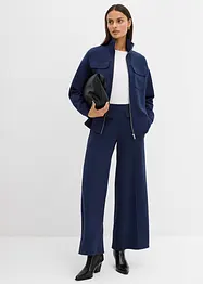 Sweatvest van licht glanzende viscosemix, bonprix