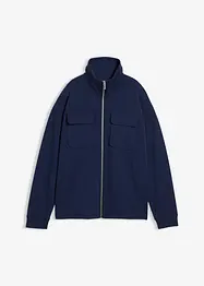 Sweatvest van licht glanzende viscosemix, bonprix