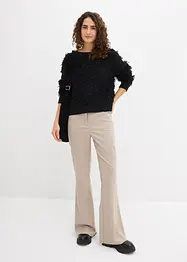 Flared broek van soepele viscose, bonprix