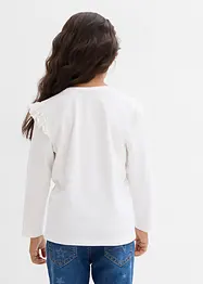 Longsleeve in een elastische biologische katoenmix (set van 2), bonprix