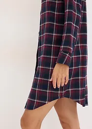 Flanellen nachthemd met knoopsluiting, bonprix