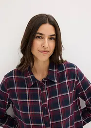 Flanellen nachthemd met knoopsluiting, bonprix