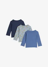 Longshirt van biologisch katoen  (set van 3), bonprix