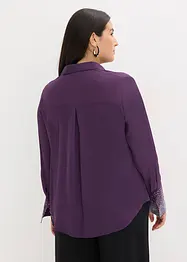Overhemdblouse met glittersteentjes, bonprix