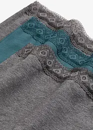 Tailleslip met katoen (set van 3), bonprix