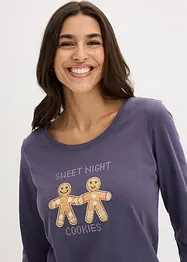 Pyjama met flanellen broek, bonprix