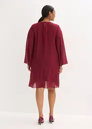 Chiffon jurk met strass-applicatie, bonprix