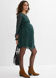 2-in-1 zwangerschapsjurk/voedingsjurk van chiffon, bonprix