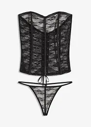 Bustier en slip van kant (2-dlg. set), bonprix