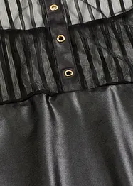 Sexy halter jurk in wetlook, bonprix