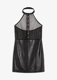 Sexy halter jurk in wetlook, bonprix