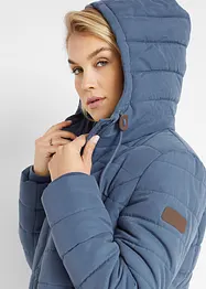 Lange gewatteerde jas, 2-in-1 look, bonprix